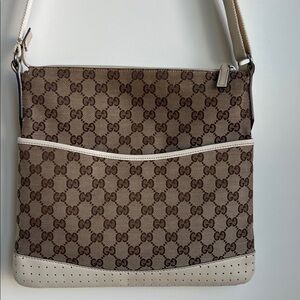 Gucci GG Canvas neutral crossbody bag